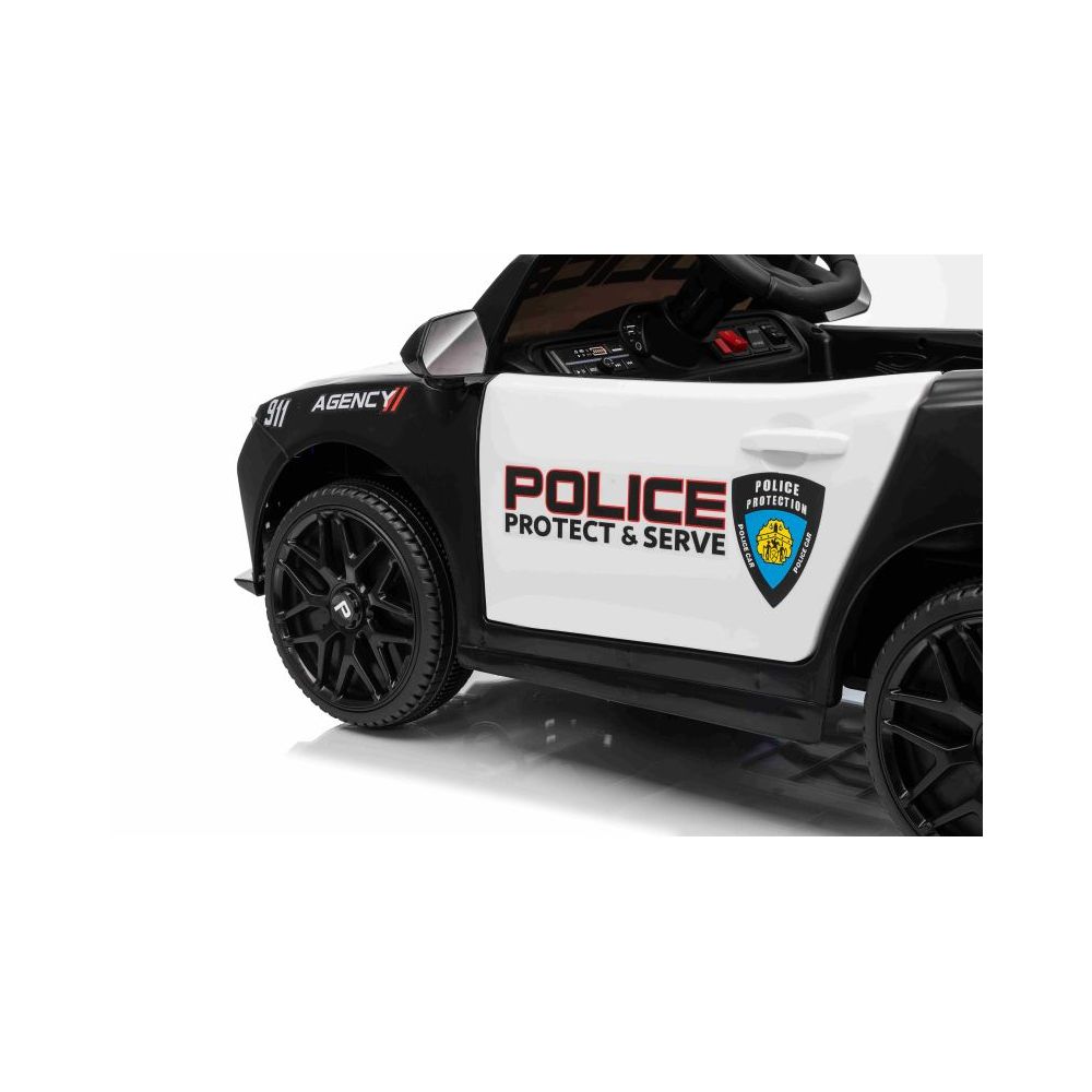 „PROTECT“ POLICIJOS AUTOMOBILIS SU AKUMULIATORIUMI, GARSINĖ, ŠVIESOS SIGNALAI, JAKOSĆ/XMX-629