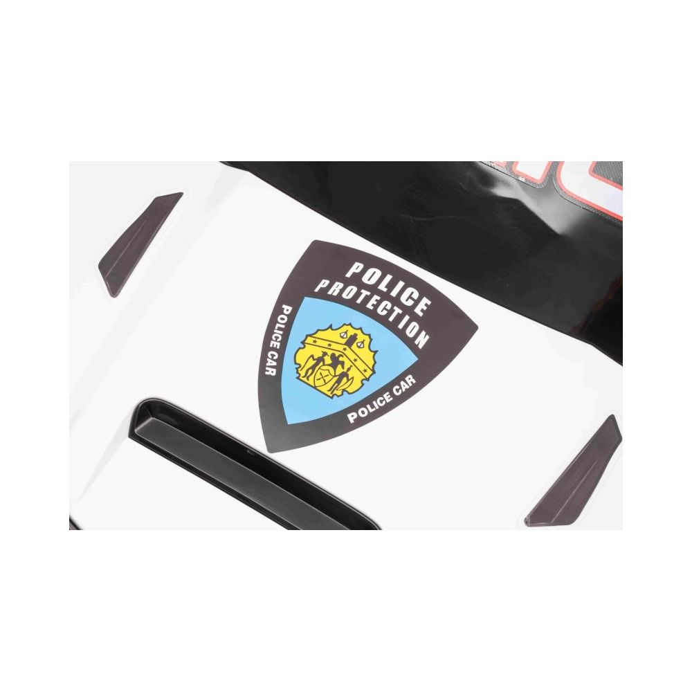 „PROTECT“ POLICIJOS AUTOMOBILIS SU AKUMULIATORIUMI, GARSINĖ, ŠVIESOS SIGNALAI, JAKOSĆ/XMX-629
