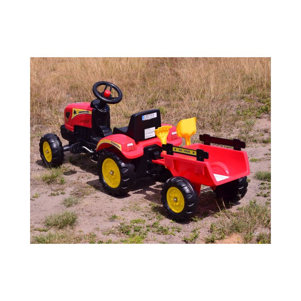 PEDALINIS TRAKTORIUS SU PRIEKABĄ IR PRIEDAI/TR3001