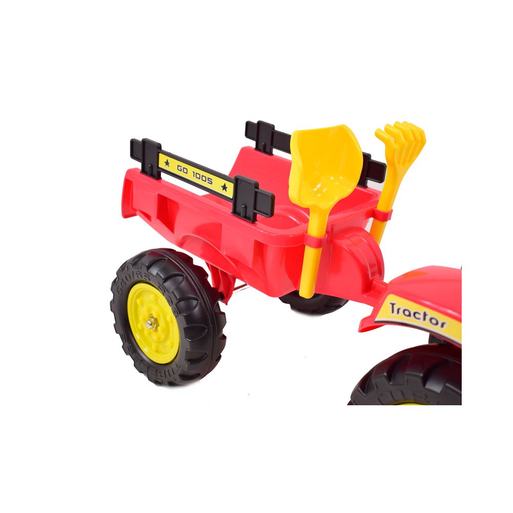 PEDALINIS TRAKTORIUS SU PRIEKABĄ IR PRIEDAI/TR3001