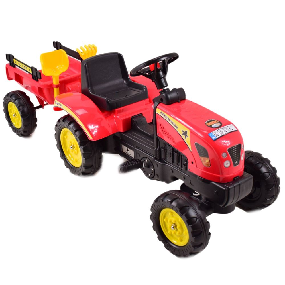 PEDALINIS TRAKTORIUS SU PRIEKABĄ IR PRIEDAI/TR3001