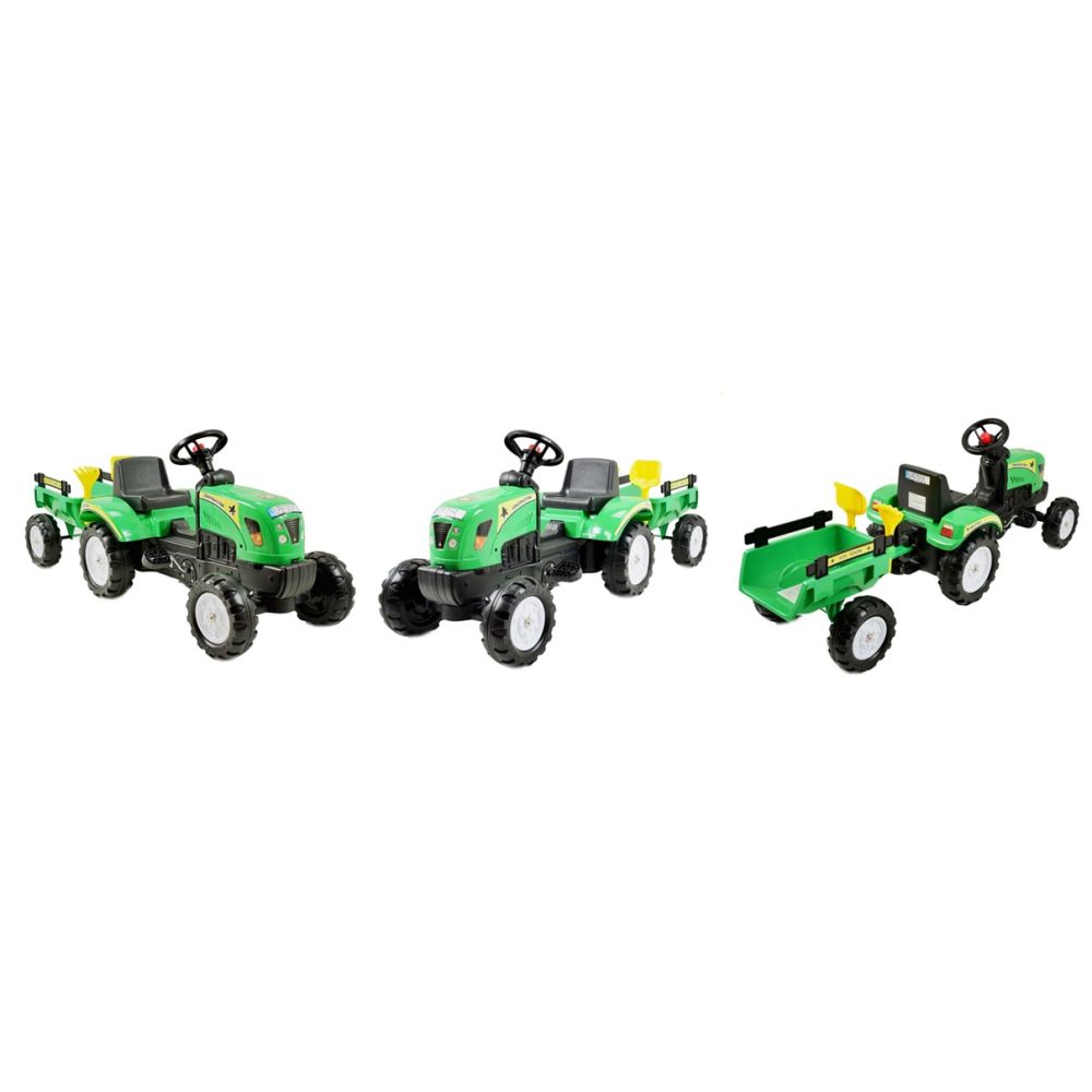 PEDALINIS TRAKTORIUS SU PRIEKABĄ IR PRIEDAI/TR3001