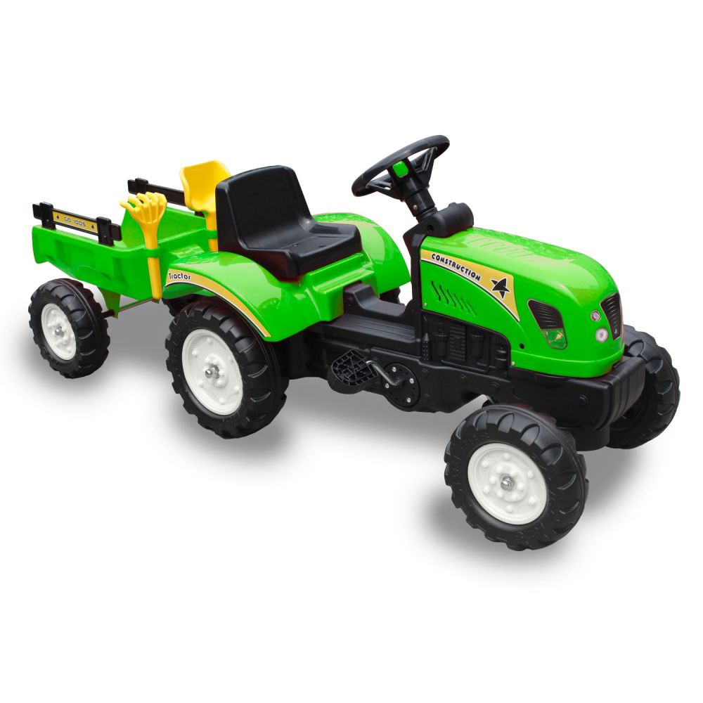 PEDALINIS TRAKTORIUS SU PRIEKABĄ IR PRIEDAI/TR3001