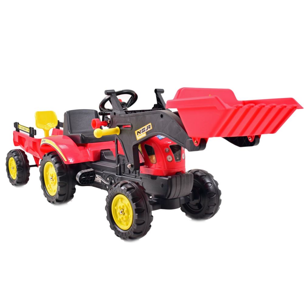 PEDALINIS TRAKTORIUS SU PRIEKABĄ IR KASĖLE /TR3005