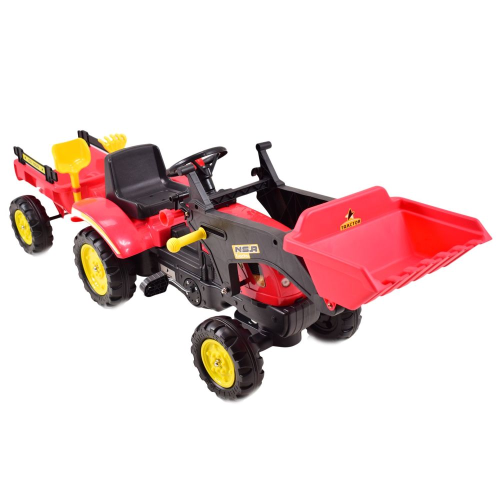 PEDALINIS TRAKTORIUS SU PRIEKABĄ IR KASĖLE /TR3005