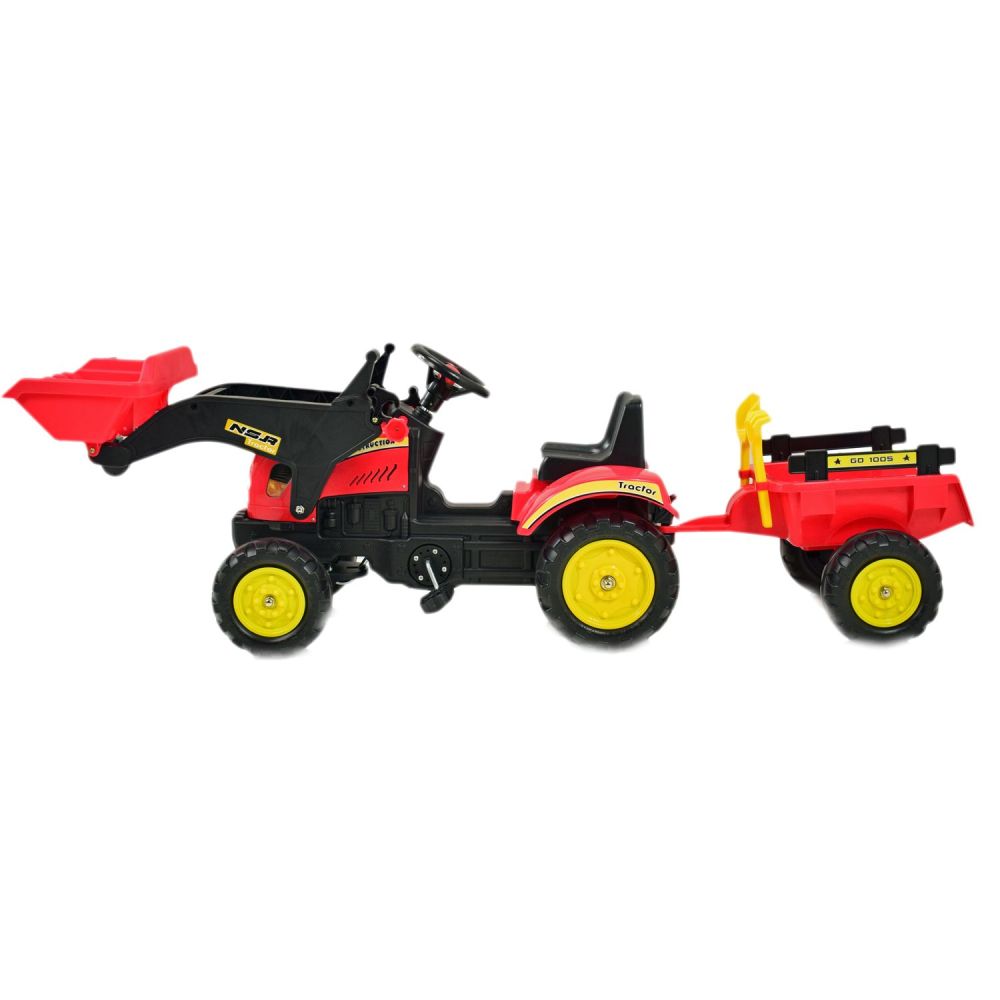 PEDALINIS TRAKTORIUS SU PRIEKABĄ IR KASĖLE /TR3005