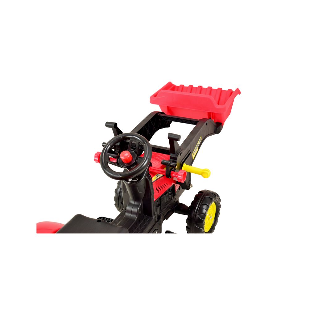 TRAKTOR NA PEDAŁY Z PRZYCZEPĄ I ŁYŻKĄ /TR3005