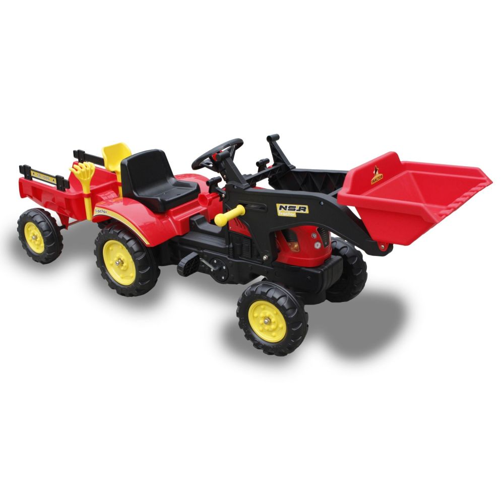 PEDALINIS TRAKTORIUS SU PRIEKABĄ IR KASĖLE /TR3005