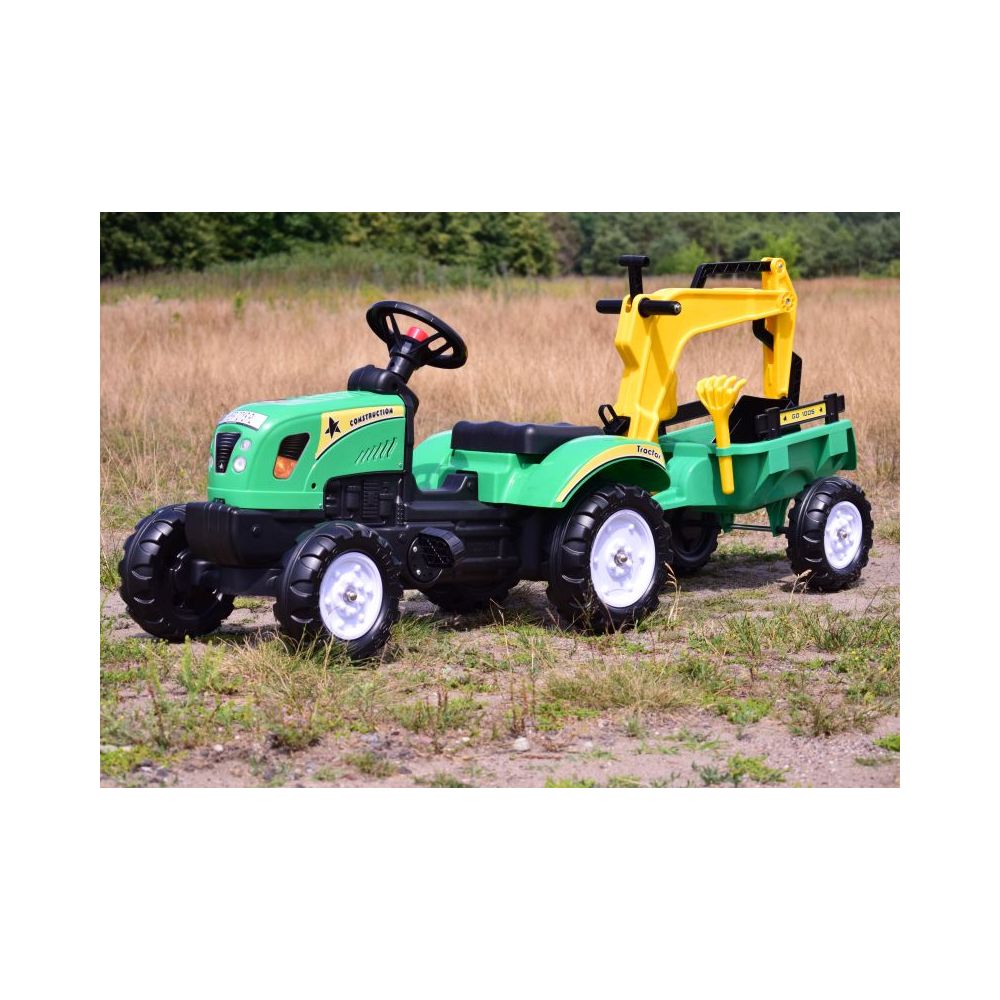 TRAKTOR NA PEDAŁY Z PRZYCZEPĄ I KOPARKĄ/ TR3007