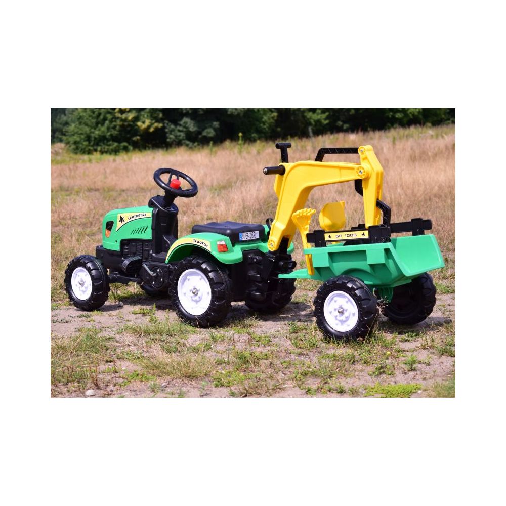 TRAKTOR NA PEDAŁY Z PRZYCZEPĄ I KOPARKĄ/ TR3007