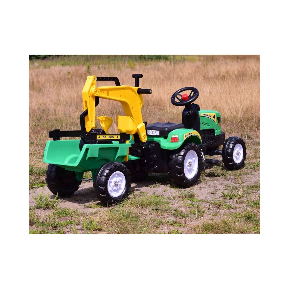 TRAKTOR NA PEDAŁY Z PRZYCZEPĄ I KOPARKĄ/ TR3007