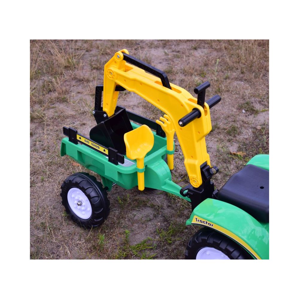 TRAKTOR NA PEDAŁY Z PRZYCZEPĄ I KOPARKĄ/ TR3007