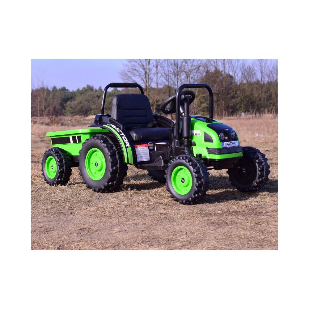 MEGA TRAKTOR Z PRZYCZEPĄ. MIĘKKIE SIEDZENIE, KOŁA EVA,PILOT, RADIO FM/HL388