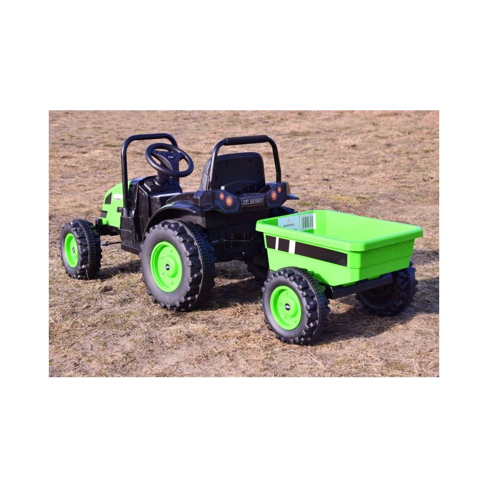 MEGA TRAKTOR Z PRZYCZEPĄ. MIĘKKIE SIEDZENIE, KOŁA EVA,PILOT, RADIO FM/HL388