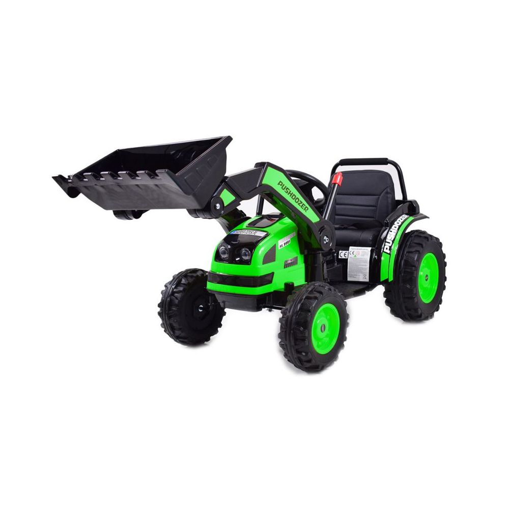 MEGA TRAKTOR Z ŁYŻKĄ - ŁADOWARKĄ. MIĘKKIE SIEDZENIE, PILOT, RADIO FM/HL389