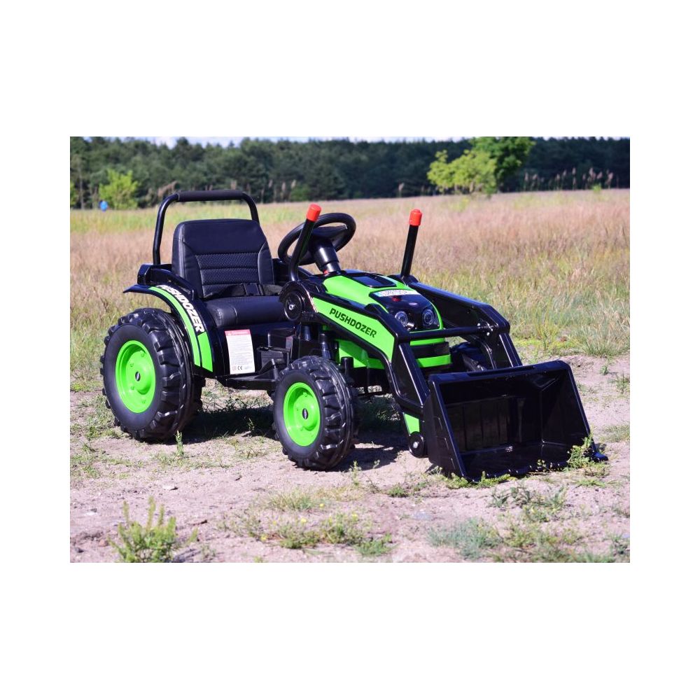 MEGA TRAKTOR Z ŁYŻKĄ - ŁADOWARKĄ. MIĘKKIE SIEDZENIE, PILOT, RADIO FM/HL389