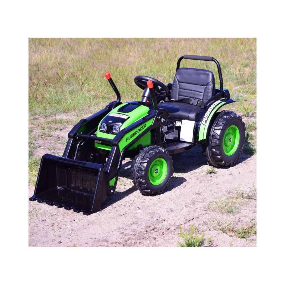 MEGA TRAKTOR Z ŁYŻKĄ - ŁADOWARKĄ. MIĘKKIE SIEDZENIE, PILOT, RADIO FM/HL389