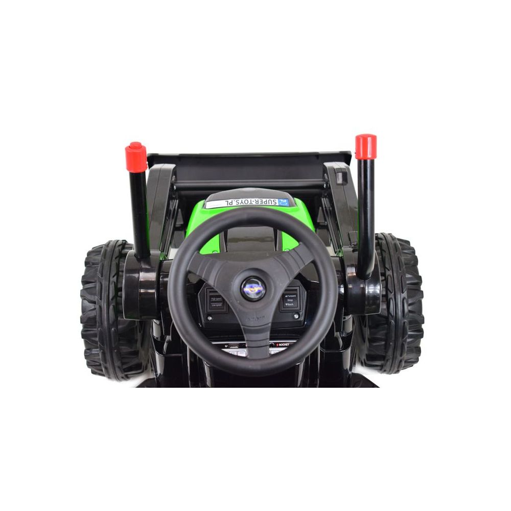 MEGA TRAKTOR Z ŁYŻKĄ - ŁADOWARKĄ. MIĘKKIE SIEDZENIE, PILOT, RADIO FM/HL389