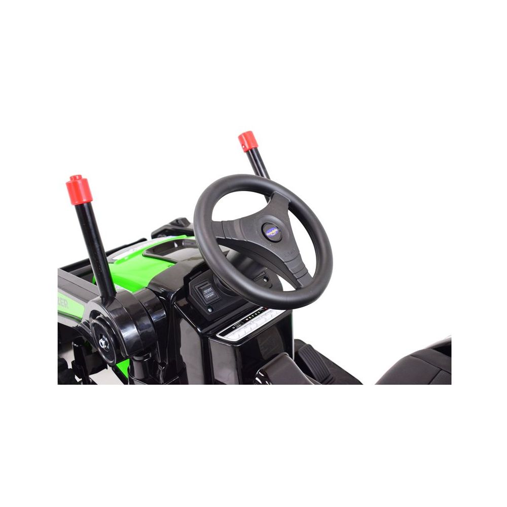 MEGA TRAKTOR Z ŁYŻKĄ - ŁADOWARKĄ. MIĘKKIE SIEDZENIE, PILOT, RADIO FM/HL389