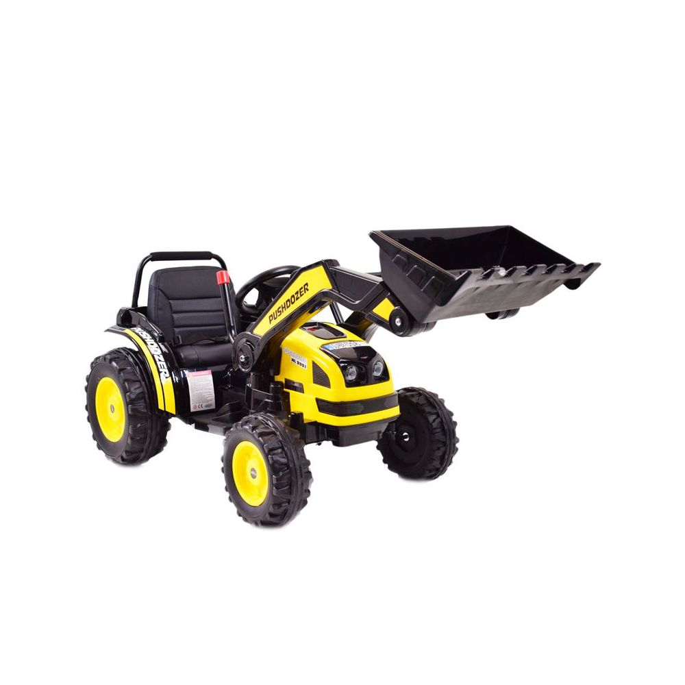 MEGA TRAKTOR Z ŁYŻKĄ - ŁADOWARKĄ. MIĘKKIE SIEDZENIE, PILOT, RADIO FM/HL389