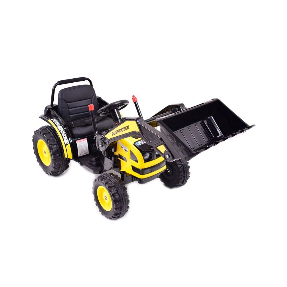 MEGA TRAKTOR Z ŁYŻKĄ - ŁADOWARKĄ. MIĘKKIE SIEDZENIE, PILOT, RADIO FM/HL389