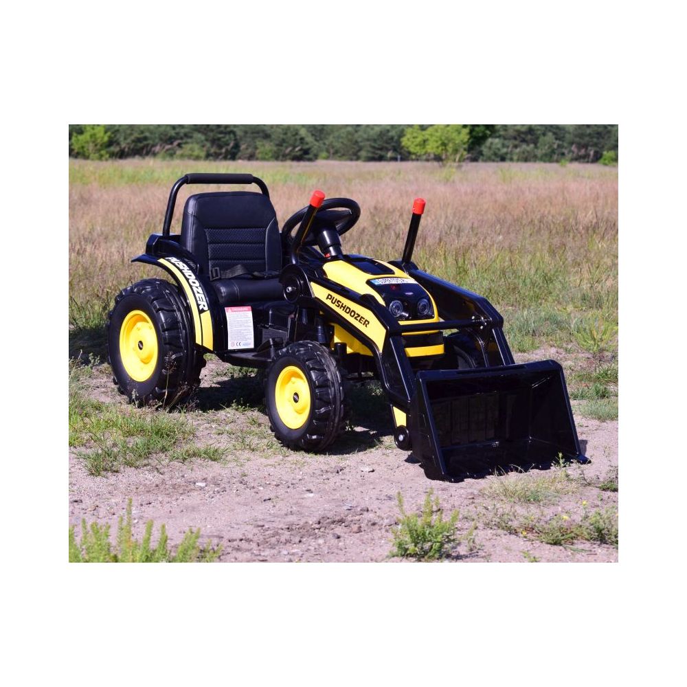 MEGA TRAKTOR Z ŁYŻKĄ - ŁADOWARKĄ. MIĘKKIE SIEDZENIE, PILOT, RADIO FM/HL389