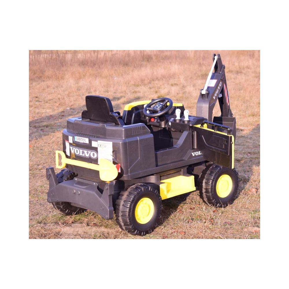 MEGA KOPARKA NA AKUMULATOR VOLVO, PEŁNA ELEKTRYKA, PILOT + 2 BASENY Z PIŁKAMI/DK-VE888(E)