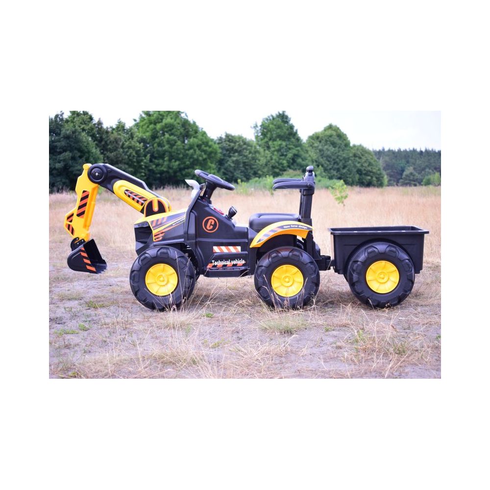TRAKTOR, KOPARKA NA AKUMULATOR+PRZYCZEPA,PILOT /HT9158