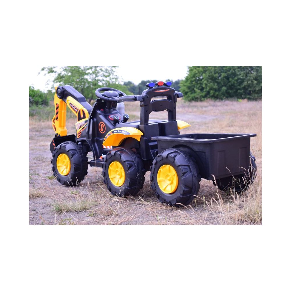 TRAKTOR, KOPARKA NA AKUMULATOR+PRZYCZEPA,PILOT /HT9158