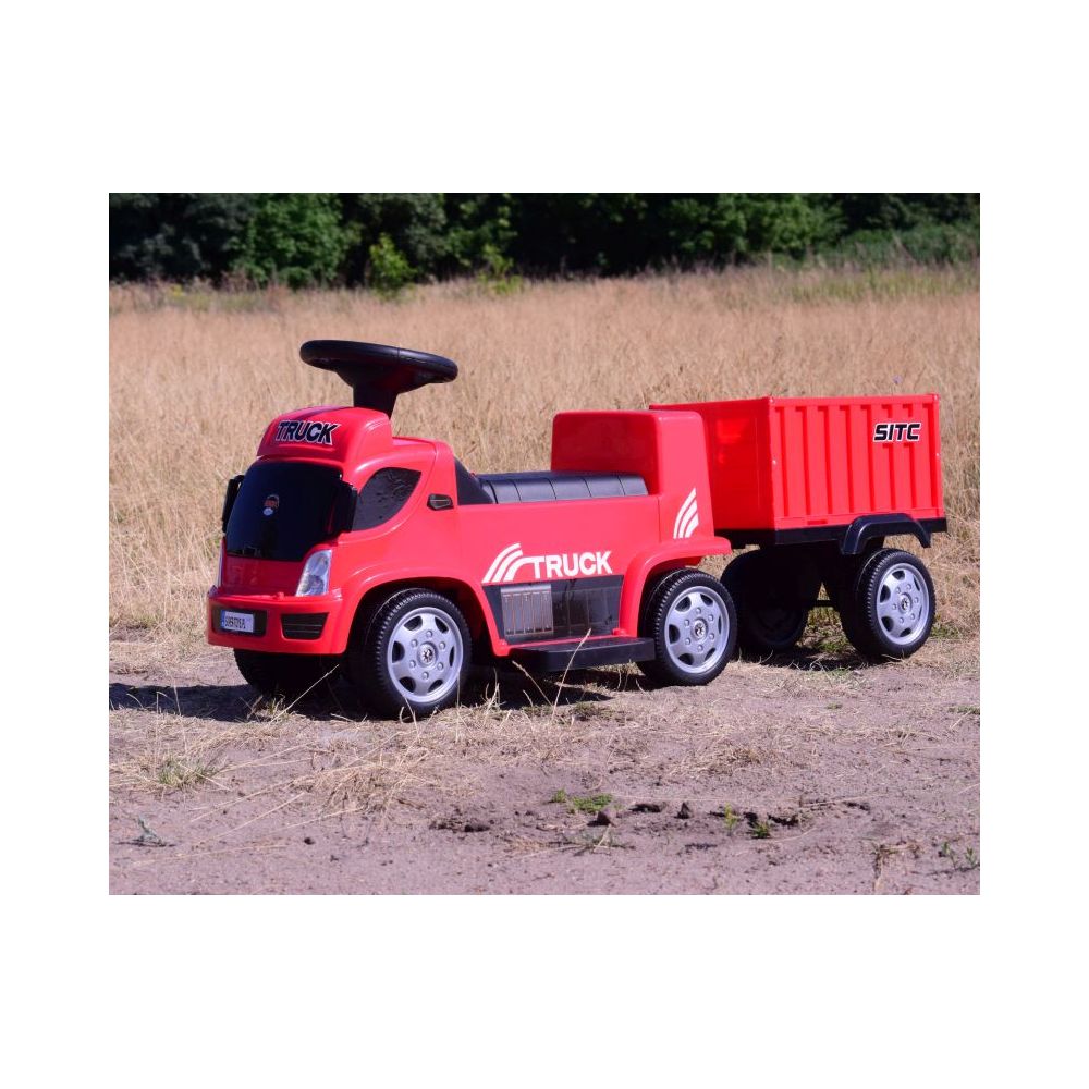 JEŹDZIK, CIĘŻARÓWKA NA AKUMULATOR Z PRZYCZEPĄ I DŹWIĘKAMI/GTS-6688-E