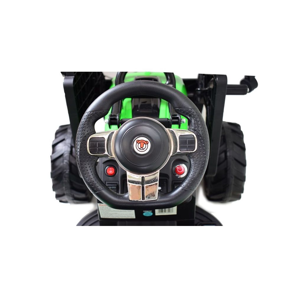 MEGA TRAKTOR Z ŁADOWARKĄ,KOPARKĄ, PRZYCZEPĄ 24 V SUPER-MOC SX-2068-ZIELONY