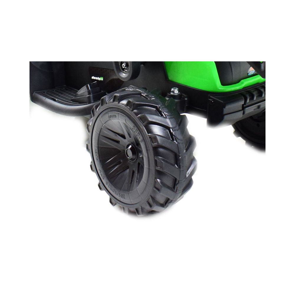MEGA TRAKTOR Z ŁADOWARKĄ,KOPARKĄ, PRZYCZEPĄ 24 V SUPER-MOC SX-2068-ZIELONY