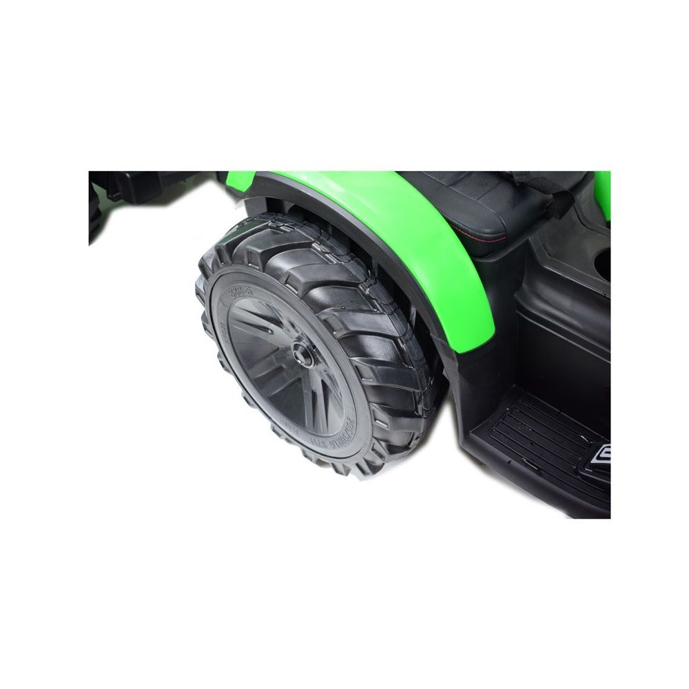 MEGA TRAKTOR Z ŁADOWARKĄ,KOPARKĄ, PRZYCZEPĄ 24 V SUPER-MOC SX-2068-ZIELONY