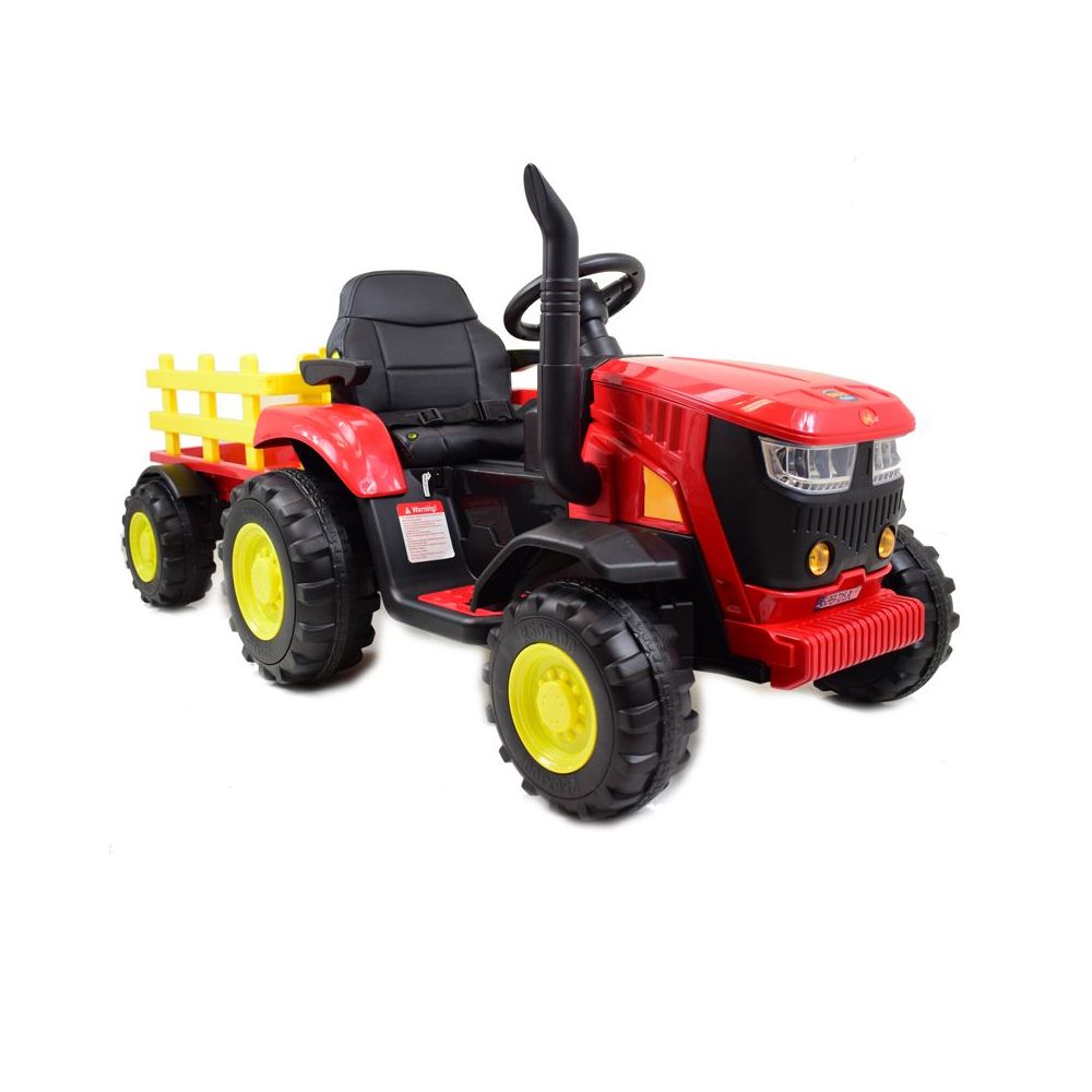 MEGA TRAKTOR NA AKUMULATOR Z PRZYCZEPĄ. MIĘKKIE SIEDZENIE, PILOT, /HL3388