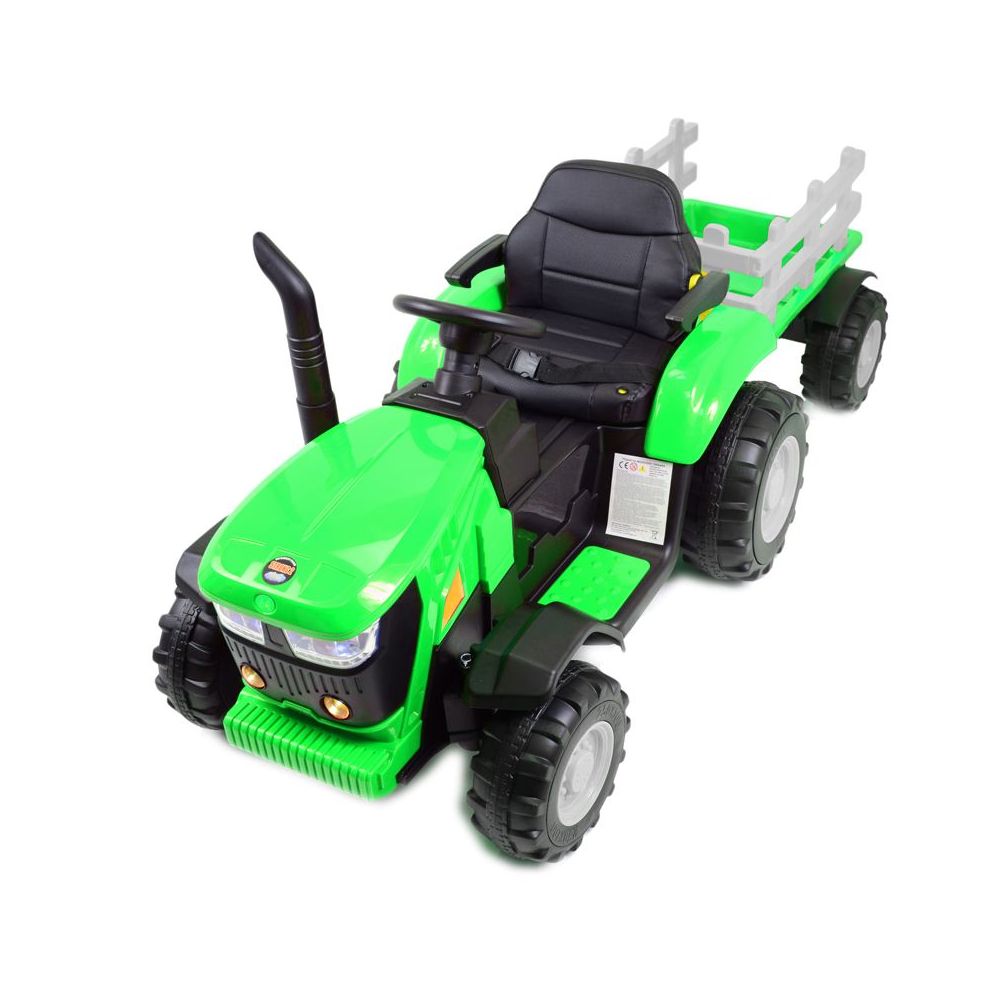 MEGA TRAKTOR NA AKUMULATOR Z PRZYCZEPĄ. MIĘKKIE SIEDZENIE, MIEKKIE KOŁA PILOT, /HL3388