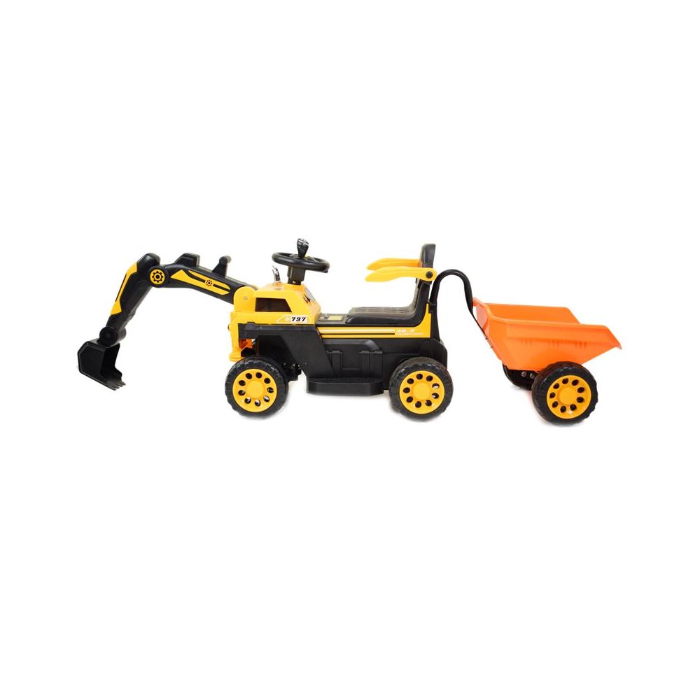 TRAKTOR, KOPARKA NA AKUMULATOR+PRZYCZEPA+PILOT /HRB106