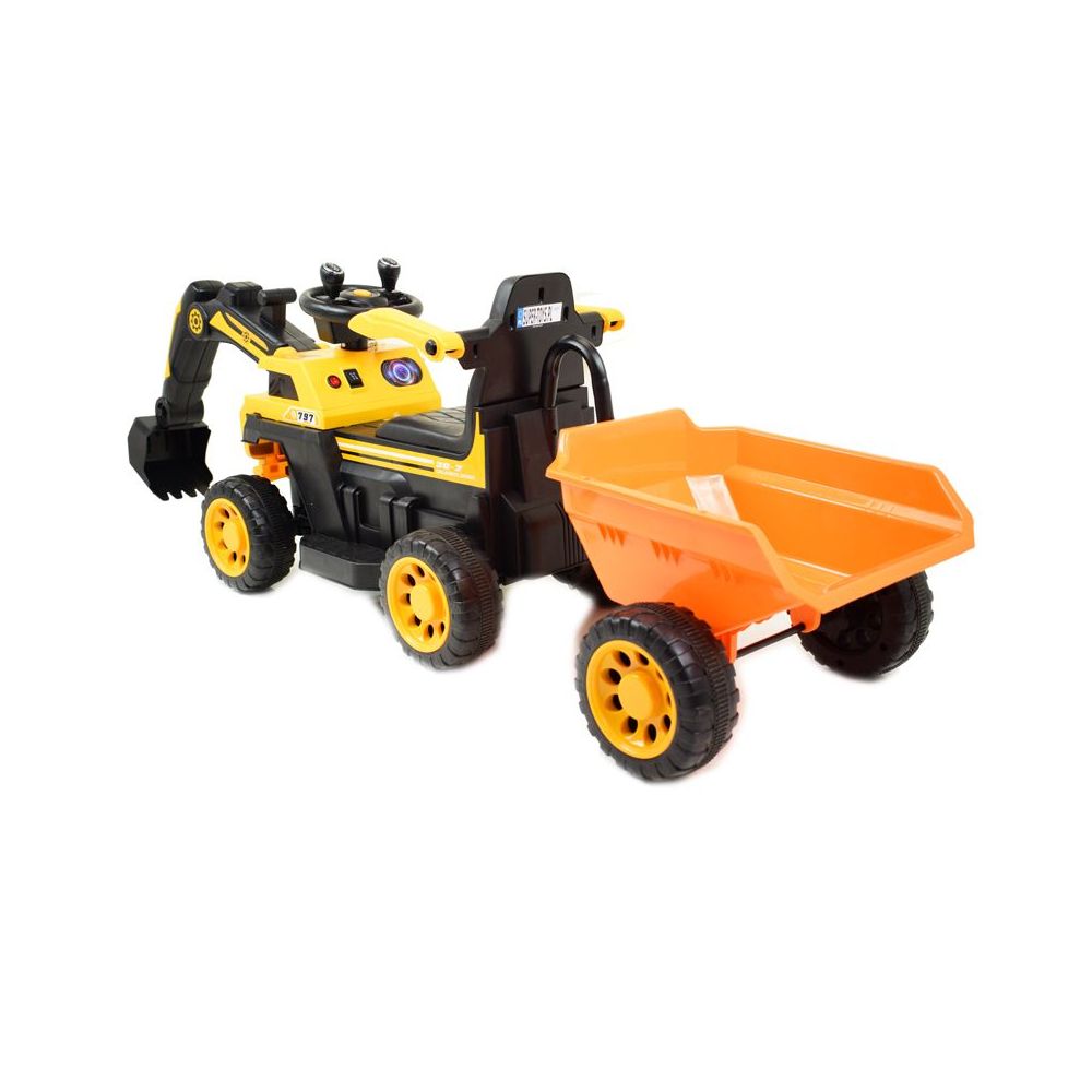 TRAKTOR, KOPARKA NA AKUMULATOR+PRZYCZEPA+PILOT /HRB106