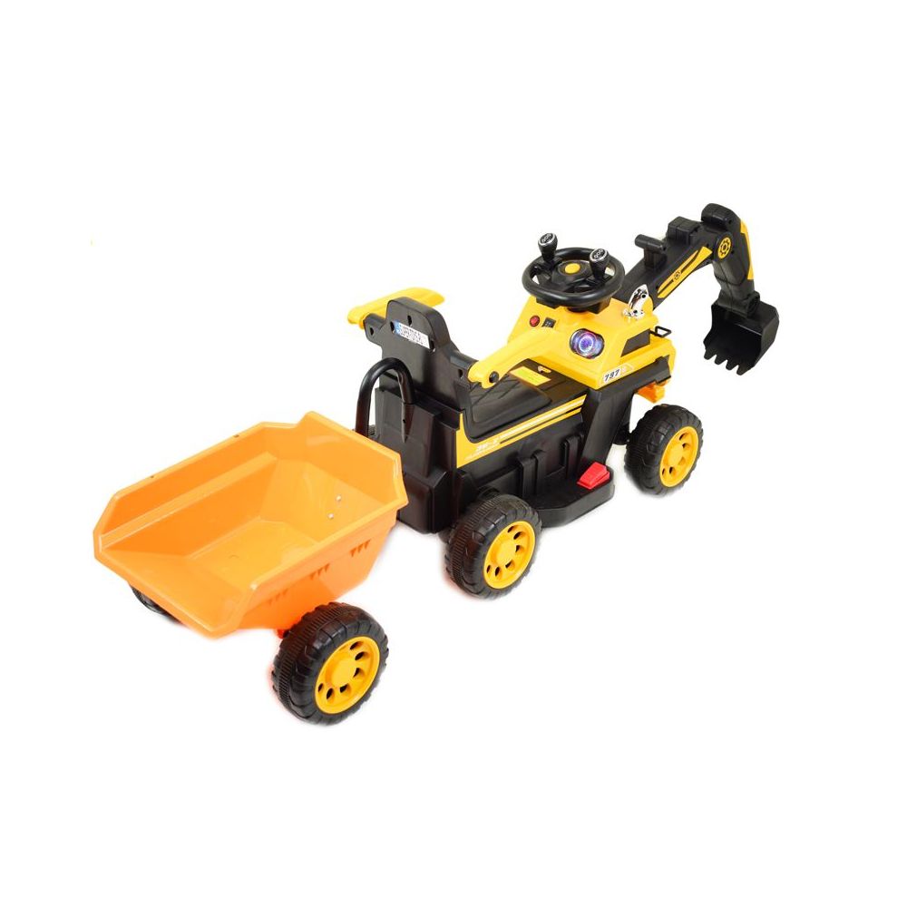 TRAKTOR, KOPARKA NA AKUMULATOR+PRZYCZEPA+PILOT /HRB106