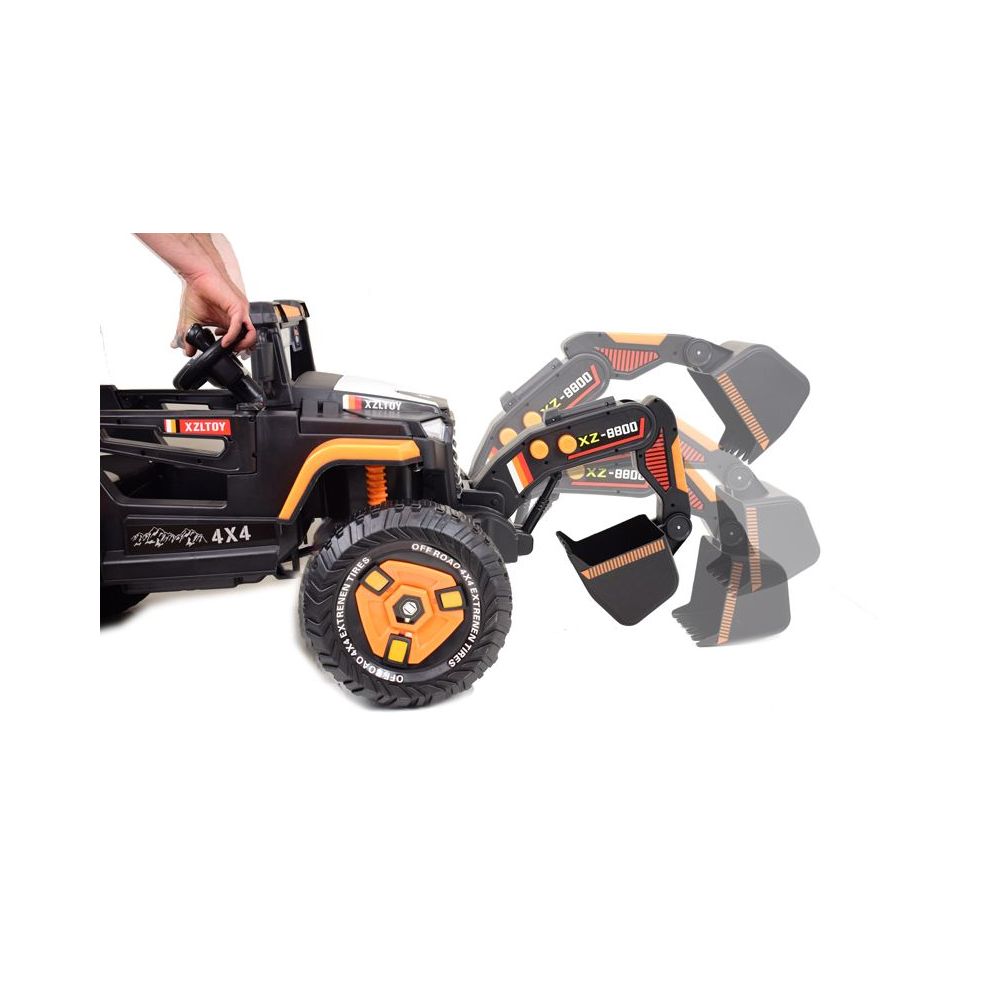 WIELKI JEEP, KOPARKA NA AKUMULATOR 4X4 Z PILOTEM/XZ-1158