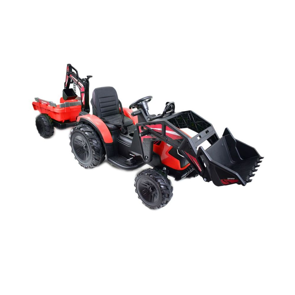 MEGA TRAKTOR Z ŁADOWARKĄ,KOPARKĄ, PRZYCZEPĄ SUPER-MOC OLBRZYMI/2068-12V