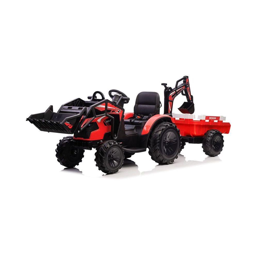 MEGA TRAKTOR Z ŁADOWARKĄ,KOPARKĄ, PRZYCZEPĄ SUPER-MOC OLBRZYMI/2068-12V
