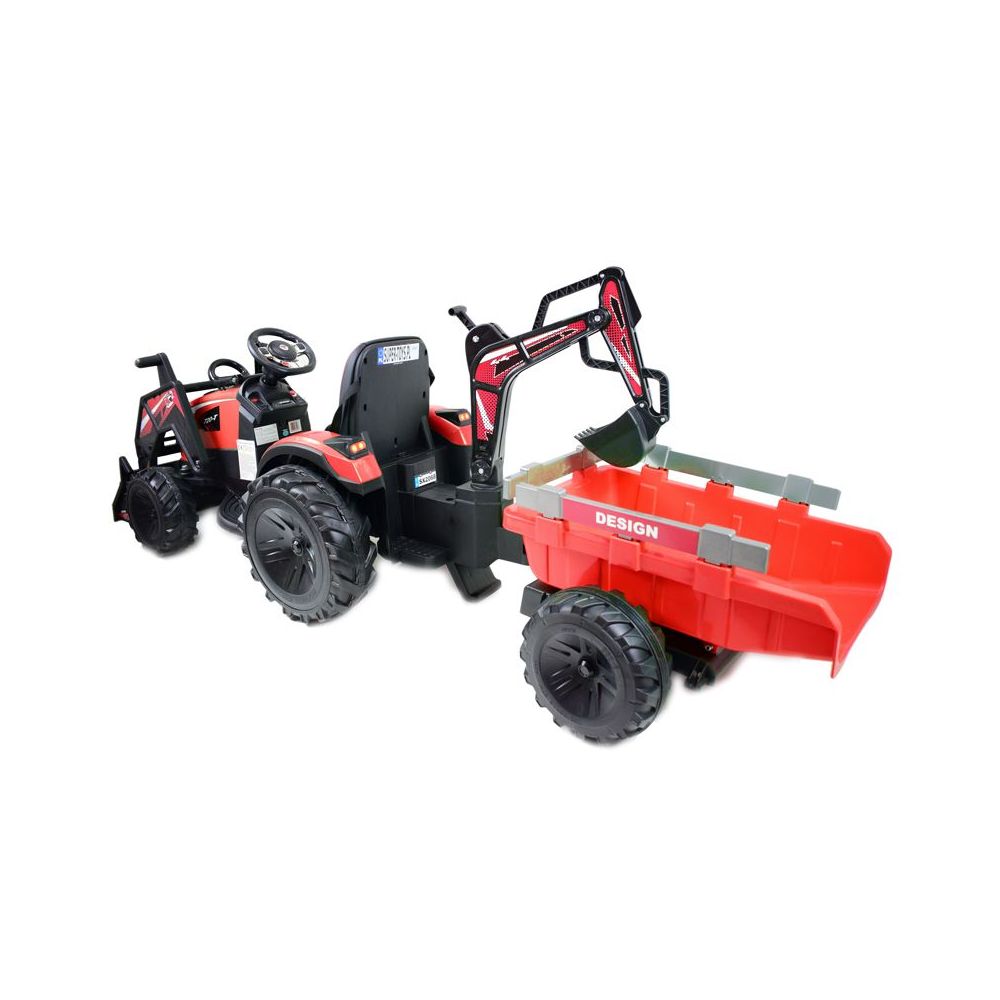 MEGA TRAKTOR Z ŁADOWARKĄ,KOPARKĄ, PRZYCZEPĄ SUPER-MOC OLBRZYMI/2068-12V