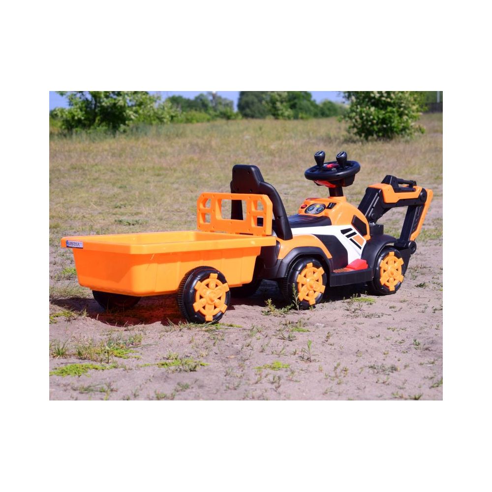 KOPARKA NA AKUMULATOR Z PRZYCZEPĄ, PEŁNA ELEKTRUKA/XZ219