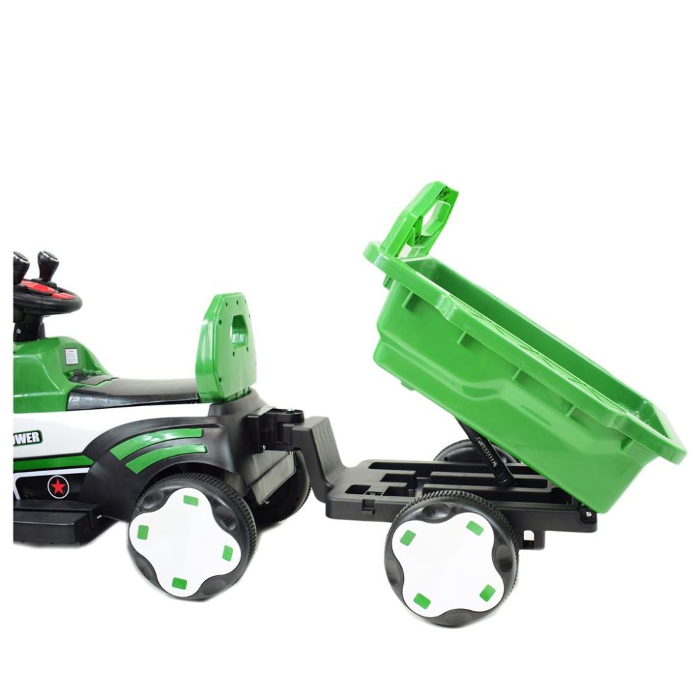 Puikus ekskavatorius, važiuojantis žaislas su kaušu, priekaba, savivarcis / YW1003