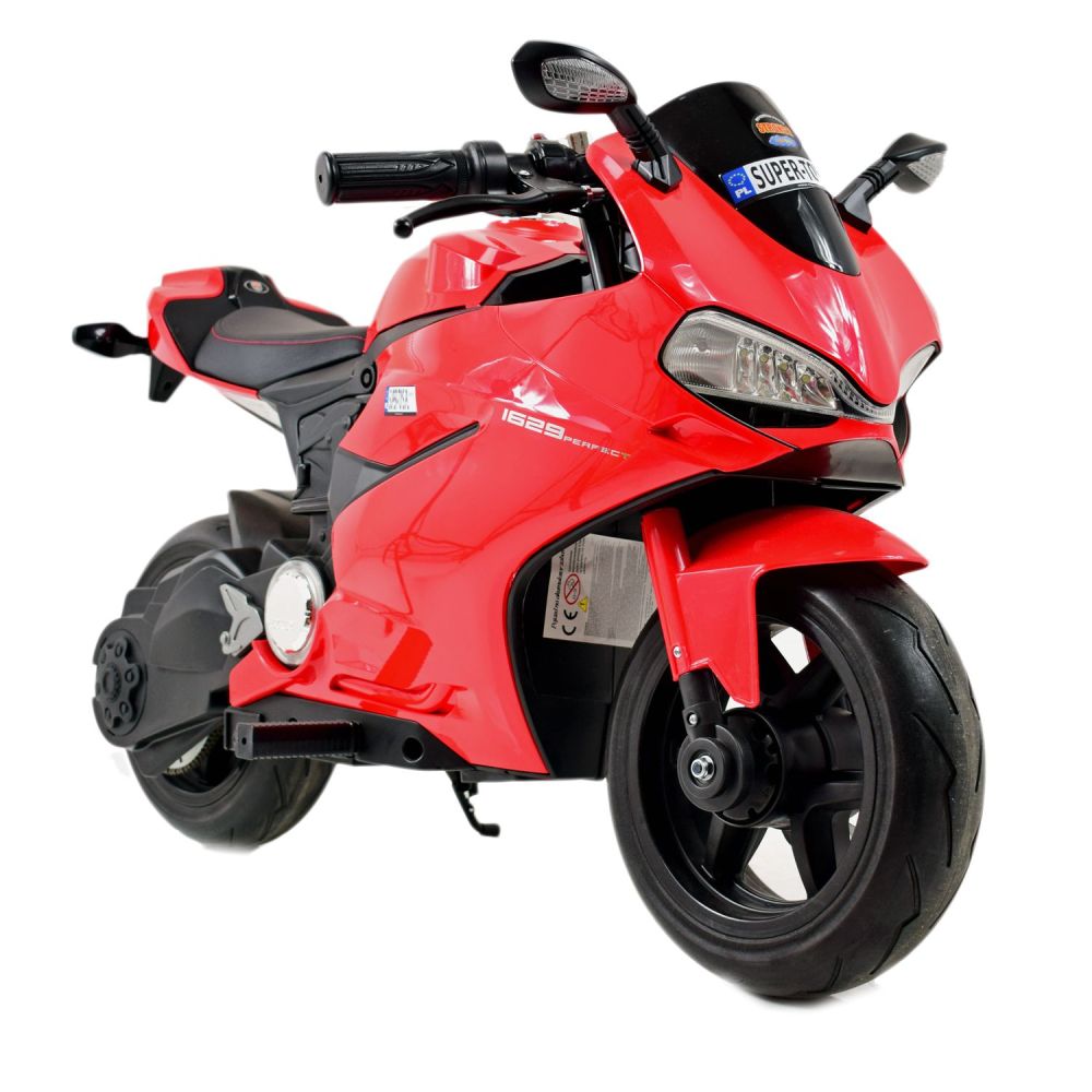 DIDELIS MOTOCIKLAS „PERFECT“ SU LAISVU STARTU, 250 VATŲ, GRANDINĖ, DISKINIAI STABDYMAI, MINKŠTI RATAI / SX1629-24V