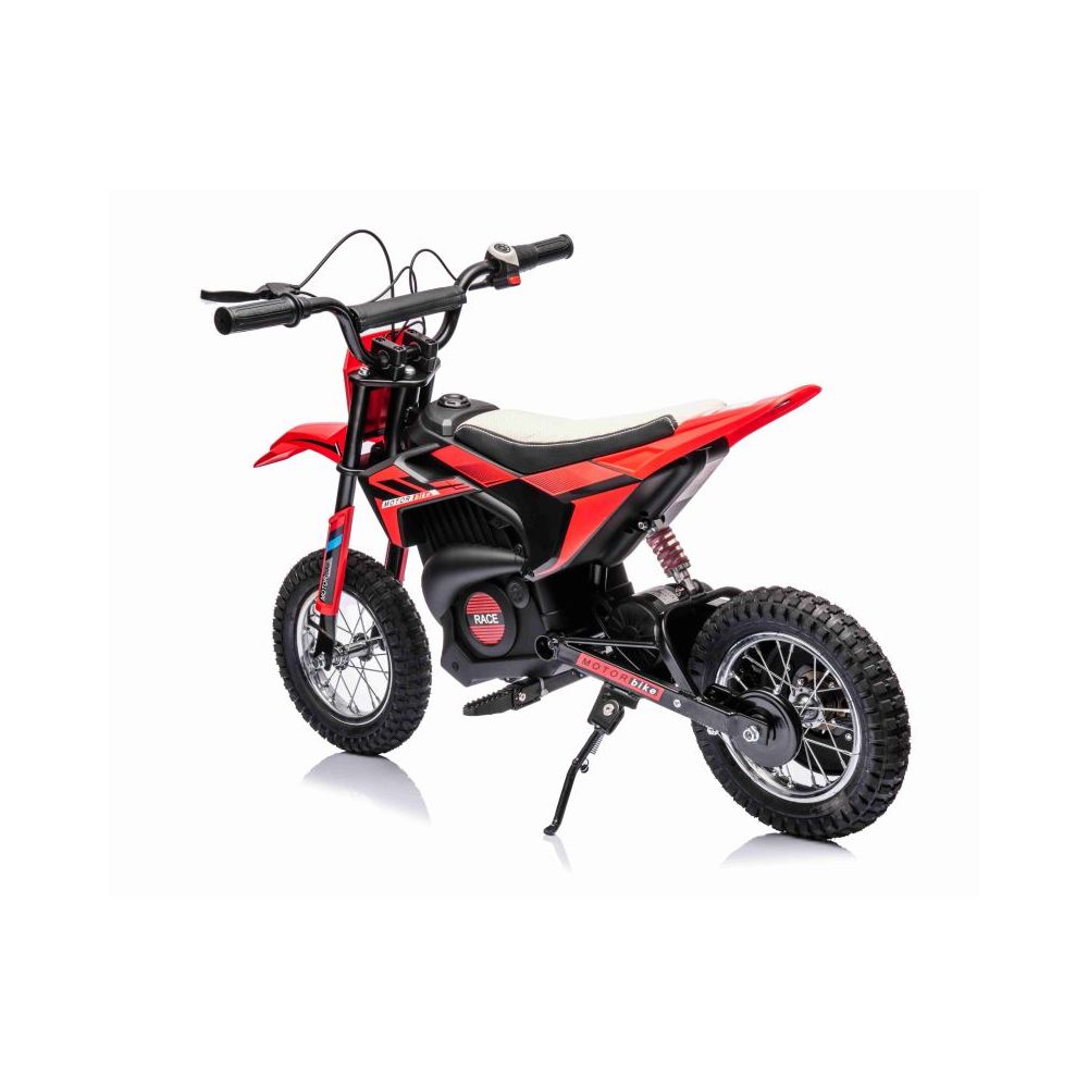 DIDELIS KROSO MOTOCIKLAS „RACE WOLNY START“, 250 VATŲ, GRANDINĖ, DISKINIAI STABDŽIAI, PRIEPUČIAMI RATAI / BDM-0952-24