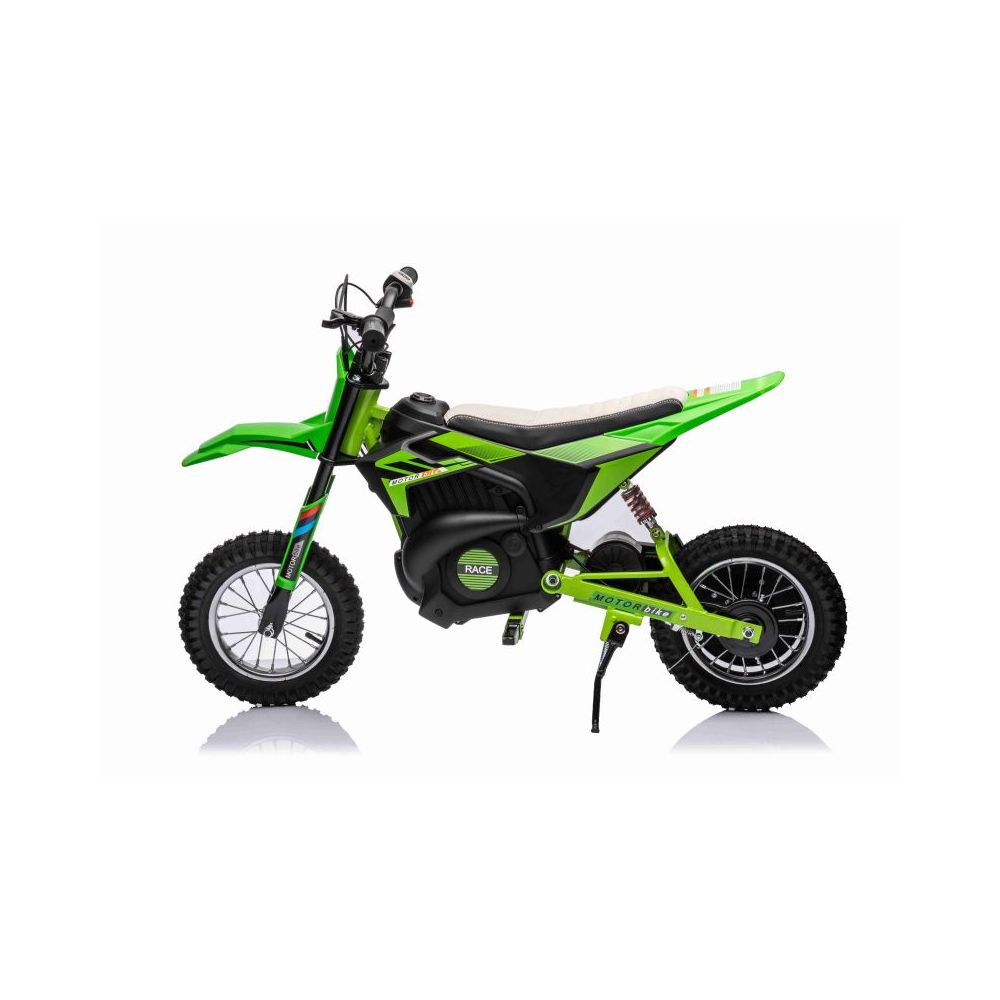 DIDELIS MOTOKROSO MOTOCIKLAS SU Laisvu startu, 250 vatų, grandinė, diskiniai stabdžiai, pripučiamos padangos / BDM-0952-24