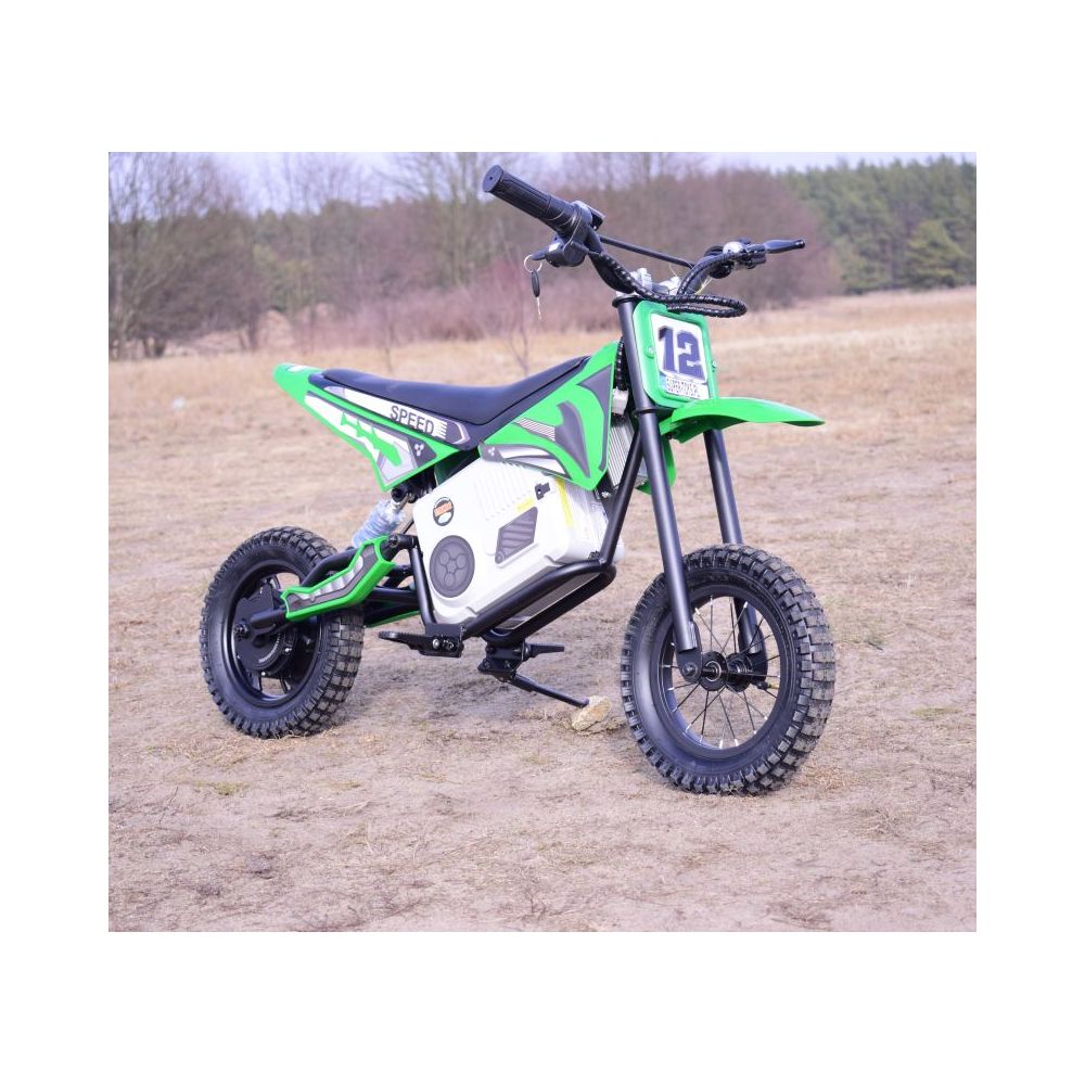 REWELACYJNY MOTOR CROSSOWY SPEED POMPOWANE KOŁA, STALOWA RAMA 36V/A9901