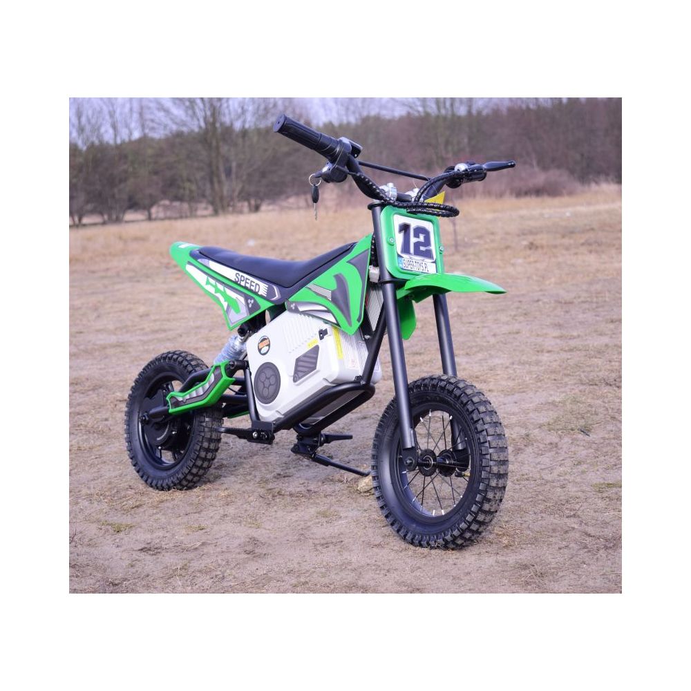 REWELACYJNY MOTOR CROSSOWY SPEED POMPOWANE KOŁA, STALOWA RAMA 36V/A9901