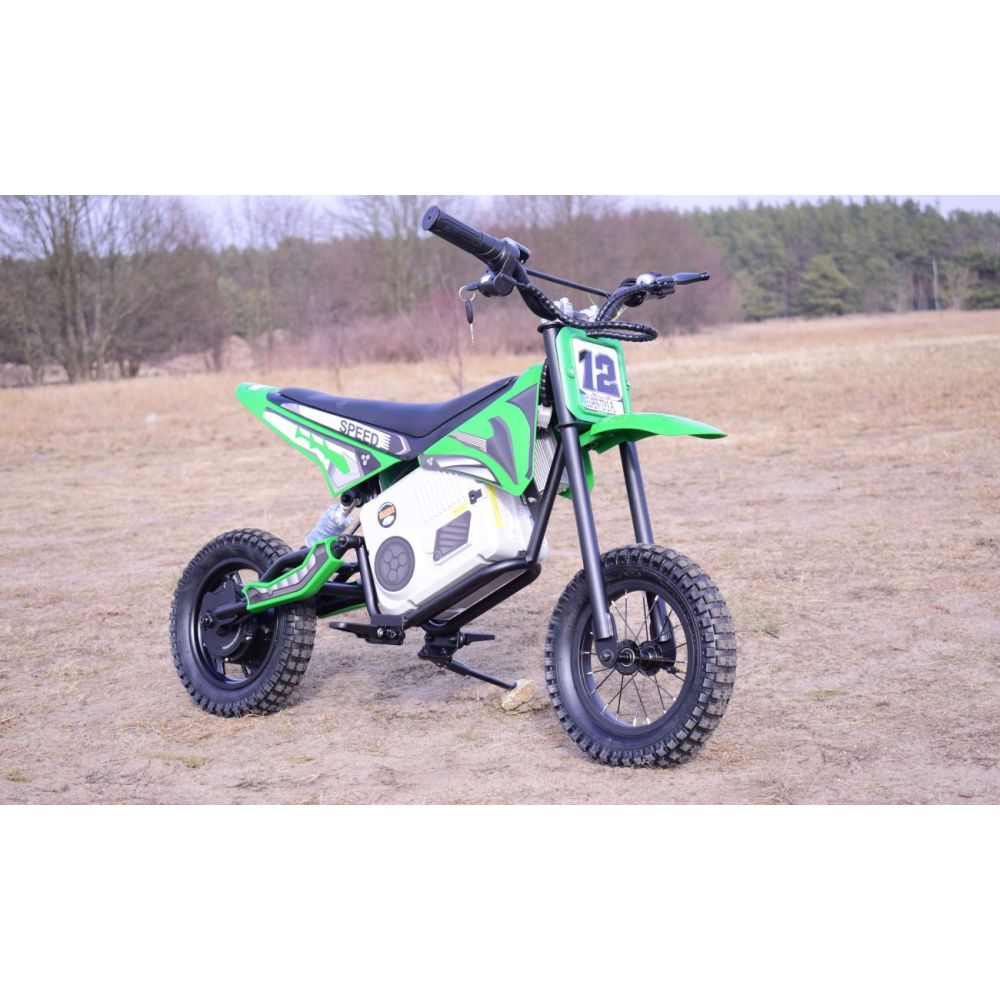 REWELACYJNY MOTOR CROSSOWY SPEED POMPOWANE KOŁA, STALOWA RAMA 36V/A9901